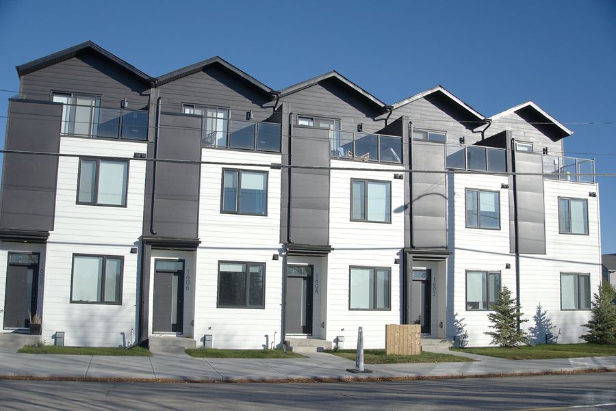 Contemporary rowhomes, Calgary